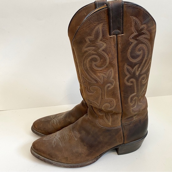 Justin Boots Other - Justin 2253 Men's Classic Western Boot Bay Apache Cowhide Brown Size 11